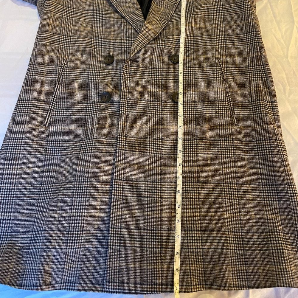 Zara Basic Long Plaid Jacket - image 8